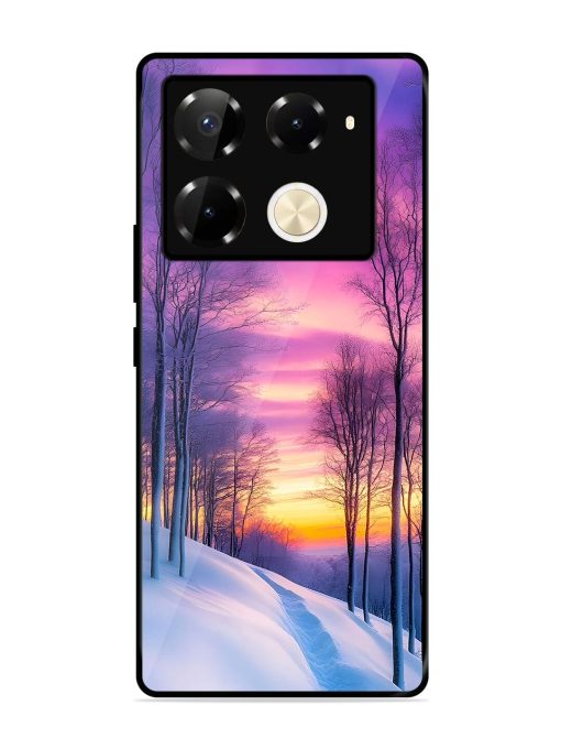 Winter'S Purple Haze Glossy Soft Edge Case for Infinix Note 40 Pro (5G) Chachhi