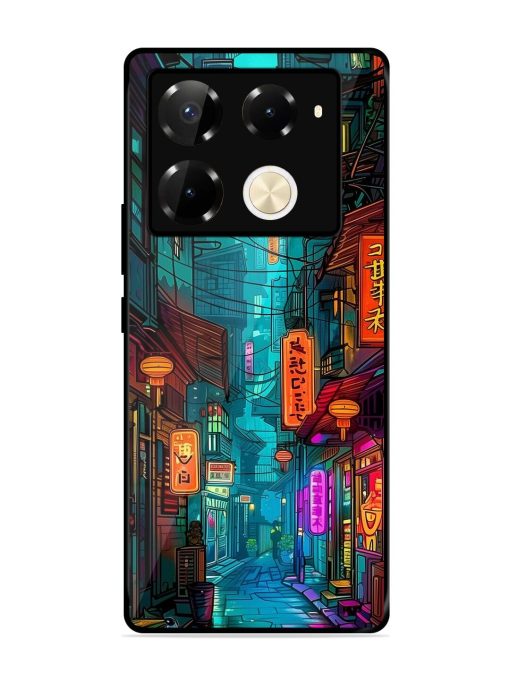 Neon Nightscape Glossy Soft Edge Case for Infinix Note 40 Pro (5G) Chachhi