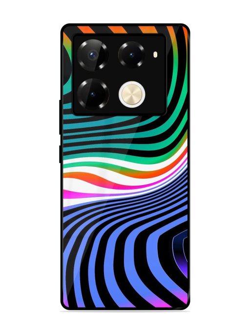 Psychedelic Waves Glossy Soft Edge Case for Infinix Note 40 Pro (5G) Chachhi