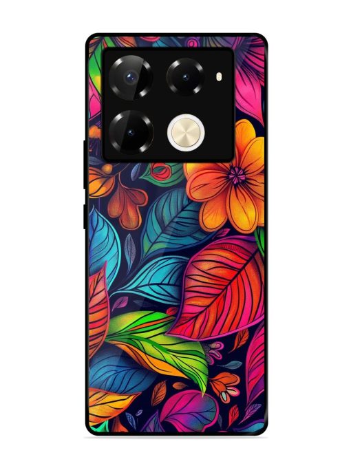 Rainbow Of Blooms Glossy Soft Edge Case for Infinix Note 40 Pro (5G) Chachhi