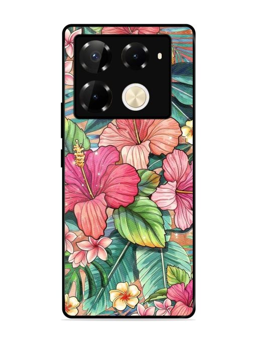 Tropical Tapestry Glossy Soft Edge Case for Infinix Note 40 Pro (5G) Chachhi