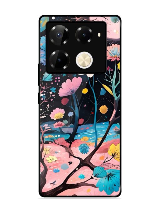 Cosmic Bloom Glossy Soft Edge Case for Infinix Note 40 Pro (5G) Chachhi