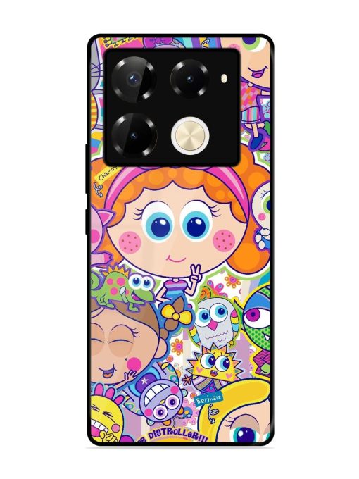 Distroller Friends Glossy Soft Edge Case for Infinix Note 40 Pro (5G) Chachhi