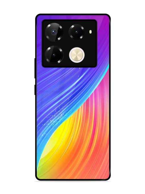 Neon Swirl Glossy Soft Edge Case for Infinix Note 40 Pro (5G) Chachhi