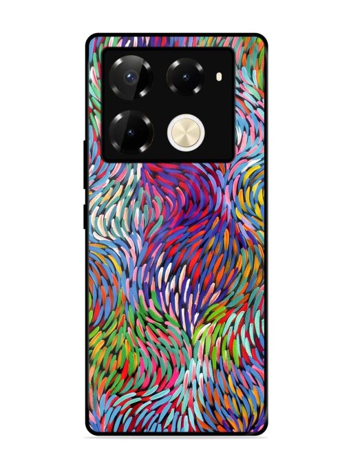 Vibrant Waves Glossy Soft Edge Case for Infinix Note 40 Pro (5G) Chachhi