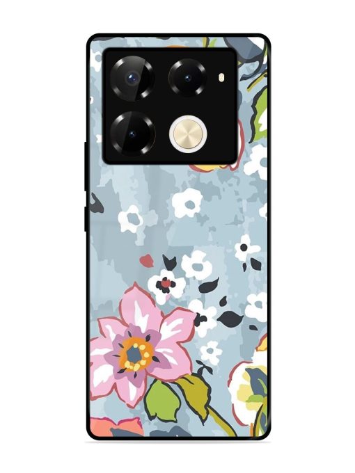 Floral Fantasy Glossy Soft Edge Case for Infinix Note 40 Pro (5G)