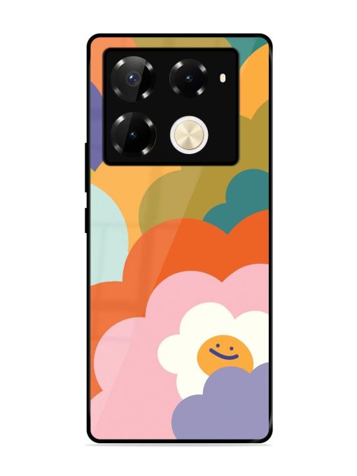 Happy Flower Power Glossy Soft Edge Case for Infinix Note 40 Pro (5G) Chachhi