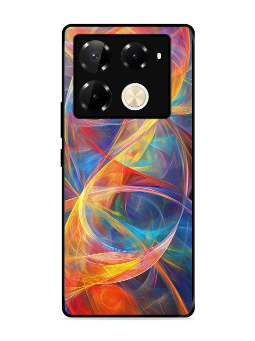 Cosmic Currents Glossy Soft Edge Case for Infinix Note 40 Pro (5G) Chachhi