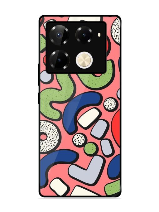 Groovy Geometric Shapes Glossy Soft Edge Case for Infinix Note 40 Pro (5G) Chachhi