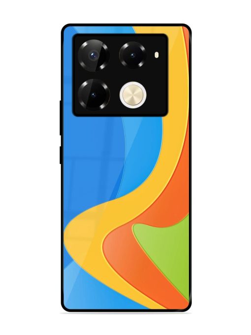 Curvy Color Cascade Glossy Soft Edge Case for Infinix Note 40 Pro (5G) Chachhi