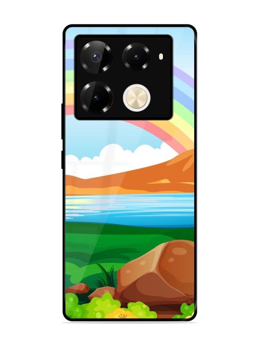 Rainbow Over The Lake Glossy Soft Edge Case for Infinix Note 40 Pro (5G) Chachhi