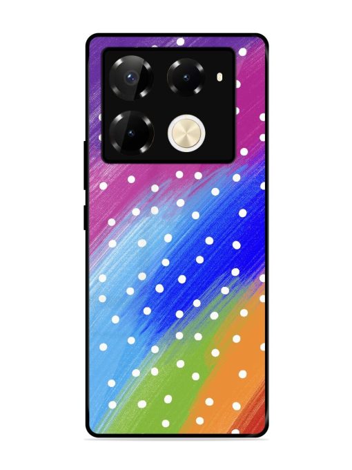 Rainbow Polka Dot Dream Glossy Soft Edge Case for Infinix Note 40 Pro (5G) Chachhi