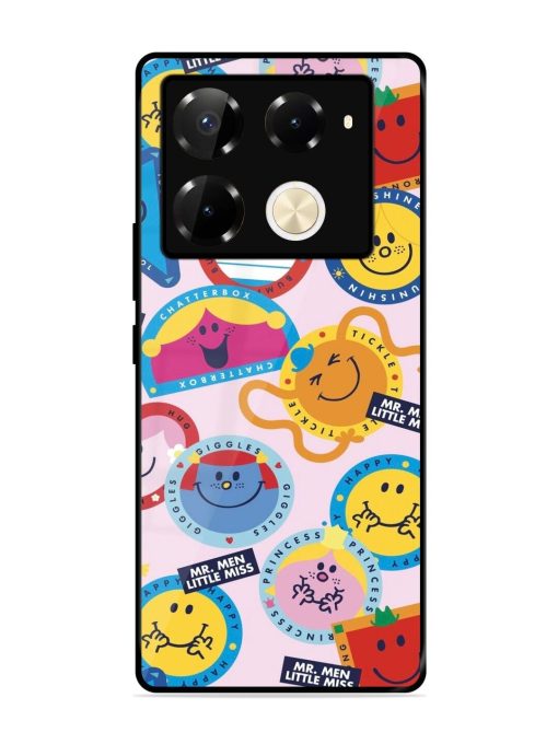 Whimsical Mr. Men & Little Miss Glossy Soft Edge Case for Infinix Note 40 Pro (5G) Chachhi