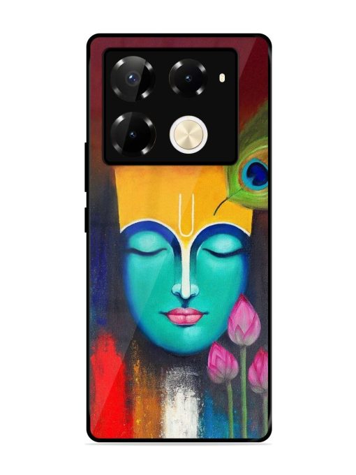 Divine Tranquility: The Face Of Krishna Glossy Soft Edge Case for Infinix Note 40 Pro (5G) Chachhi