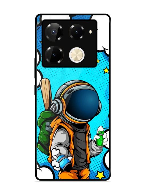 Space Graffiti Artist Glossy Soft Edge Case for Infinix Note 40 Pro (5G) Chachhi