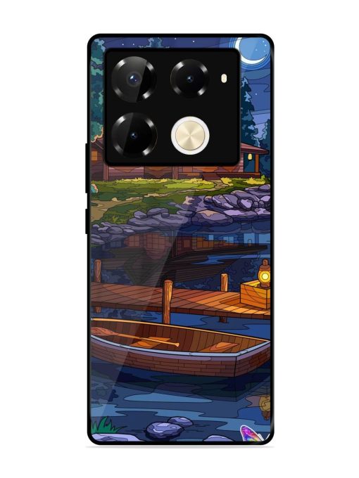 Moonlit Serenity Glossy Soft Edge Case for Infinix Note 40 Pro (5G) Chachhi