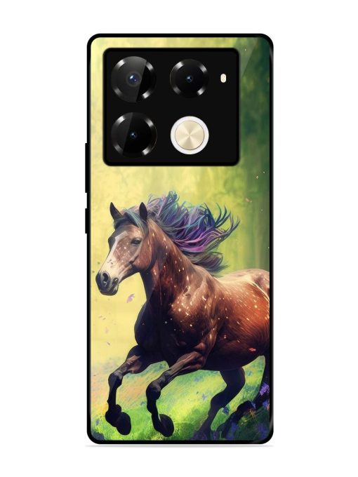 Enchanted Gallop Glossy Soft Edge Case for Infinix Note 40 Pro Plus (5G) Chachhi