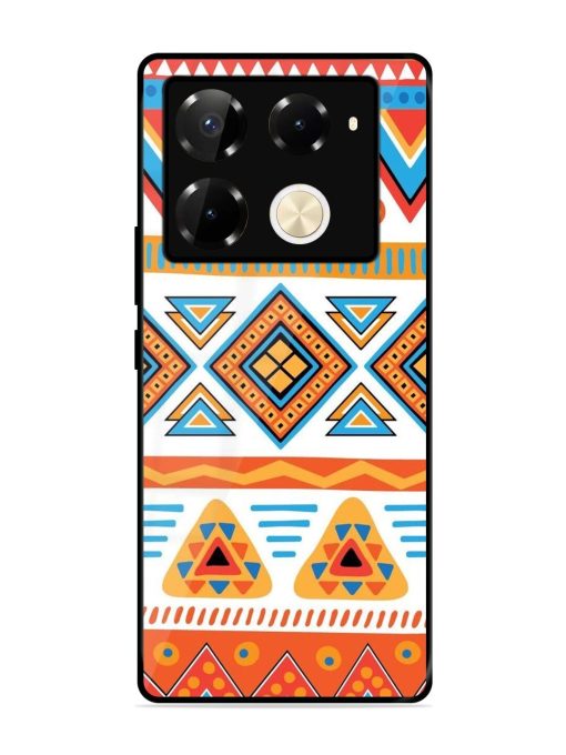 Vibrant Tribal Pattern Glossy Soft Edge Case for Infinix Note 40 Pro Plus (5G) Chachhi