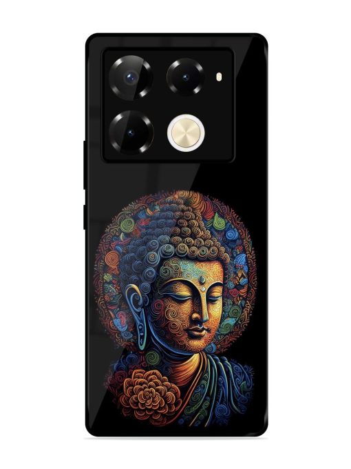 Stained Glass Serenity Glossy Soft Edge Case for Infinix Note 40 Pro Plus (5G) Chachhi