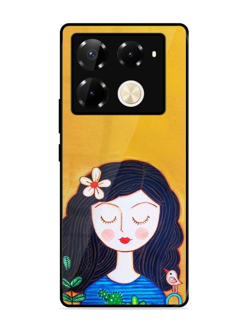 Girl Illustration Glossy Soft Edge Case for Infinix Note 40 Pro Plus (5G) Chachhi