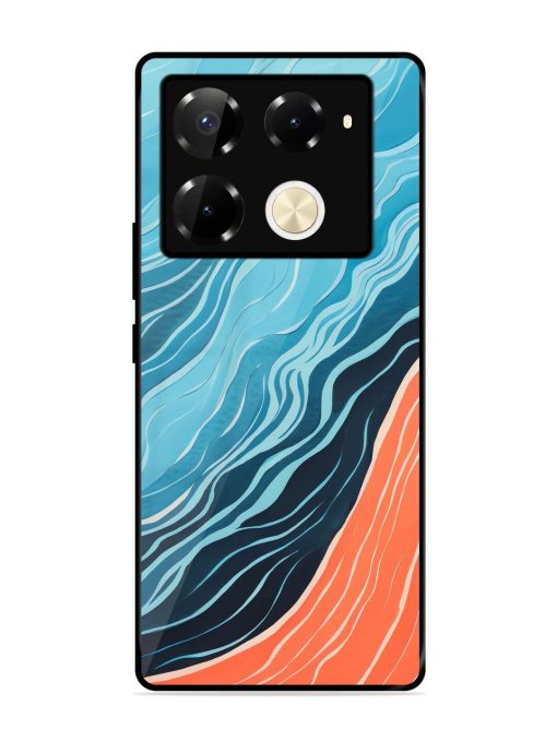 Oceanic Divide Glossy Soft Edge Case for Infinix Note 40 Pro Plus (5G) Chachhi