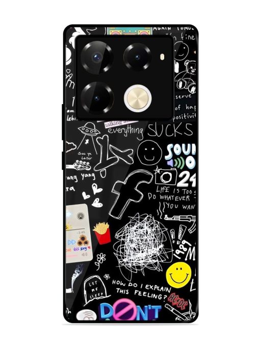 Doodle Diary Glossy Soft Edge Case for Infinix Note 40 Pro Plus (5G) Chachhi