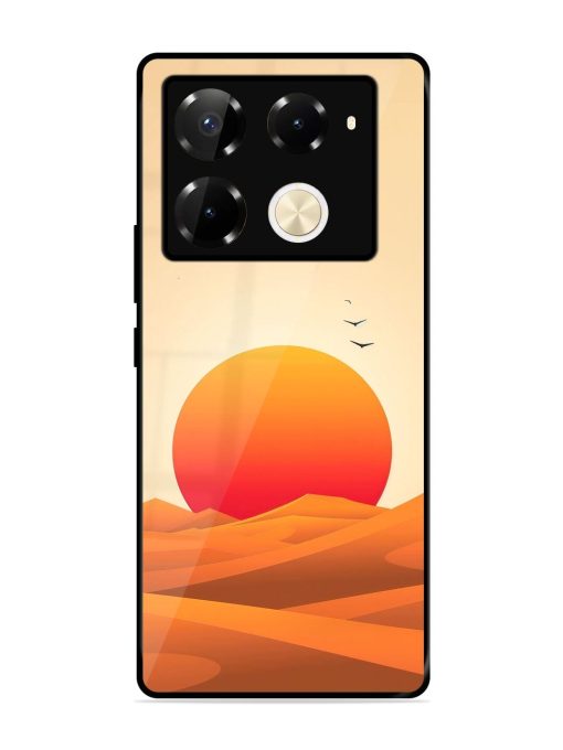 Desert Sunset Glossy Soft Edge Case for Infinix Note 40 Pro Plus (5G) Chachhi