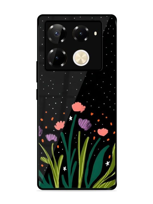 Midnight Bloom Glossy Soft Edge Case for Infinix Note 40 Pro Plus (5G) Chachhi