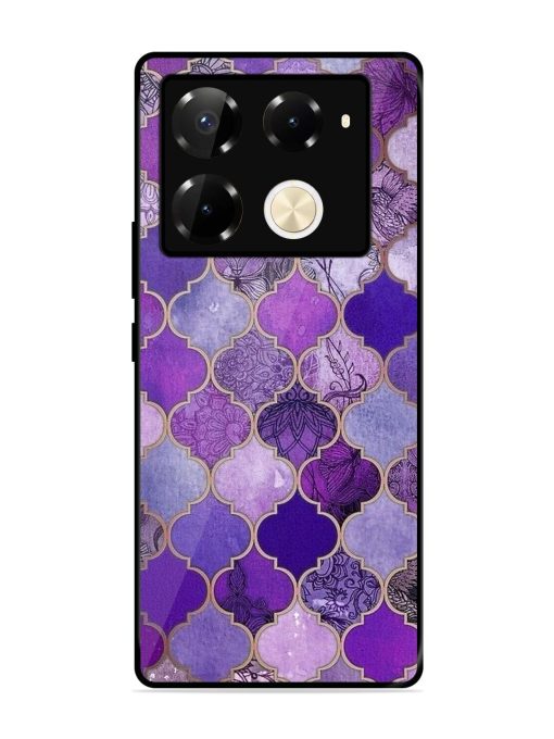 Purple Mosaic Magic Glossy Soft Edge Case for Infinix Note 40 Pro Plus (5G) Chachhi