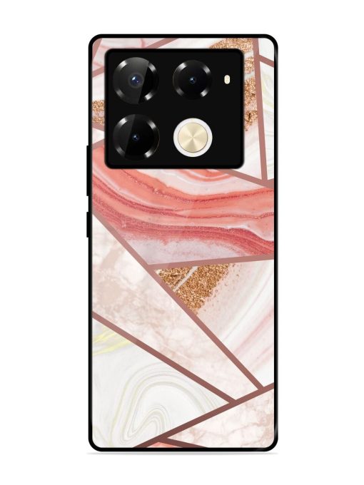 Rosy Mosaic Glossy Soft Edge Case for Infinix Note 40 Pro Plus (5G) Chachhi