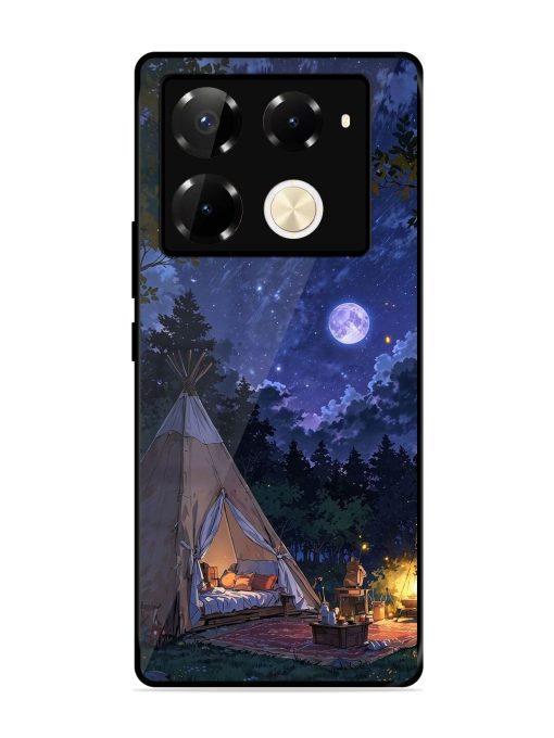 Moonlight Camping Glossy Soft Edge Case for Infinix Note 40 Pro Plus (5G) Chachhi