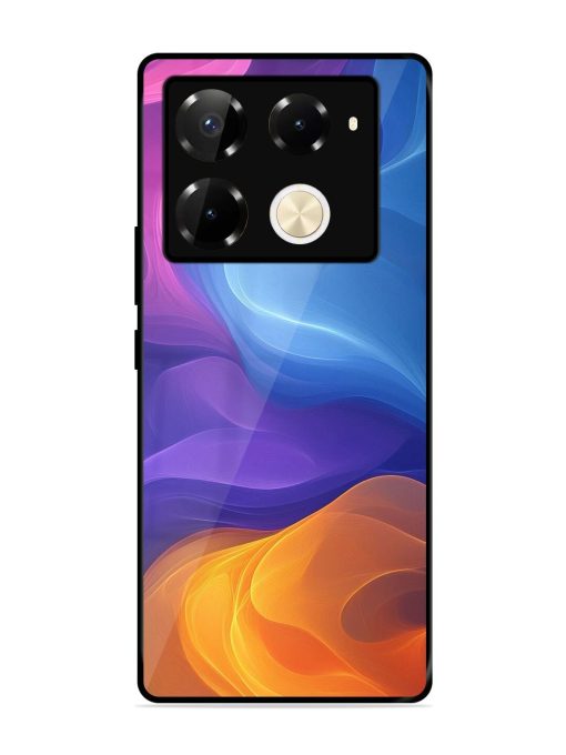 Cosmic Currents Glossy Soft Edge Case for Infinix Note 40 Pro Plus (5G) Chachhi