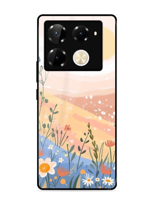 Golden Hour Blooms Glossy Soft Edge Case for Infinix Note 40 Pro Plus (5G) Chachhi