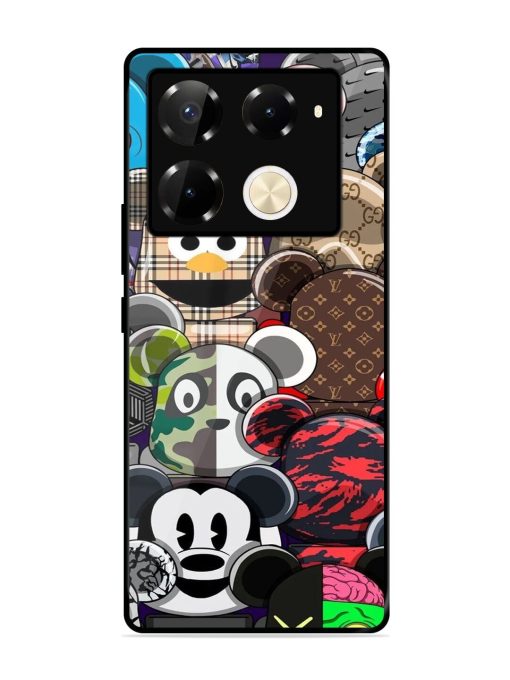 Streetwear Bearbrick Extravaganza Glossy Soft Edge Case for Infinix Note 40 Pro Plus (5G) Chachhi