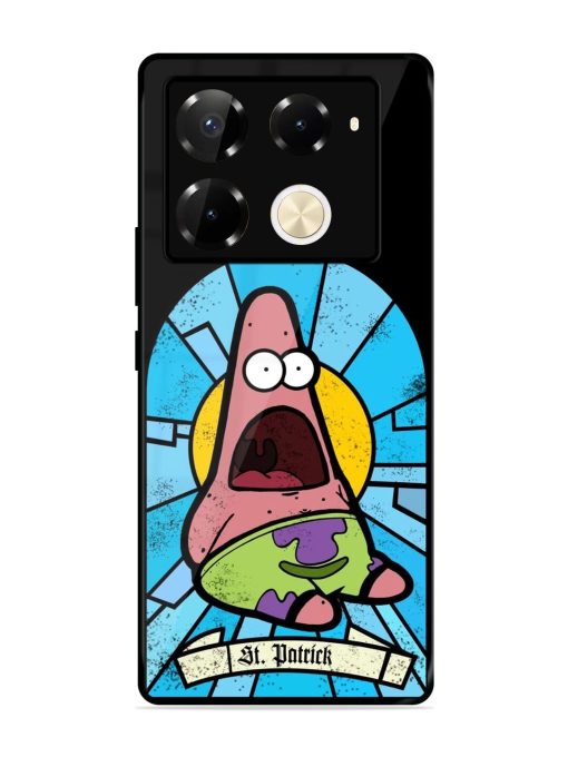 St. Patrick'S Day Stained Glass Patrick Star Glossy Soft Edge Case for Infinix Note 40 Pro Plus (5G) Chachhi