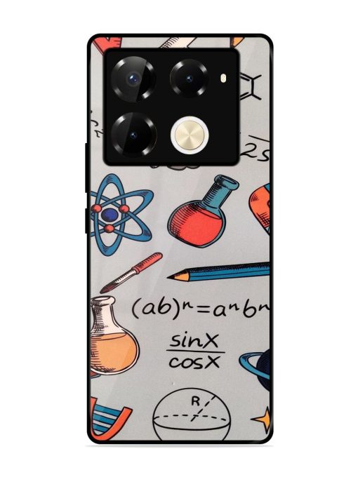 Science Doodle Delight Glossy Soft Edge Case for Infinix Note 40 Pro Plus (5G) Chachhi