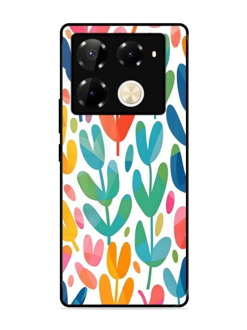 Rainbow Of Blooms Glossy Soft Edge Case for Infinix Note 40 Pro Plus (5G)