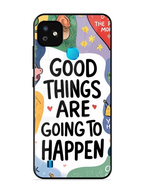 Uplifting Scribbles Glossy Soft Edge Case for Infinix Smart Hd (2021) Chachhi