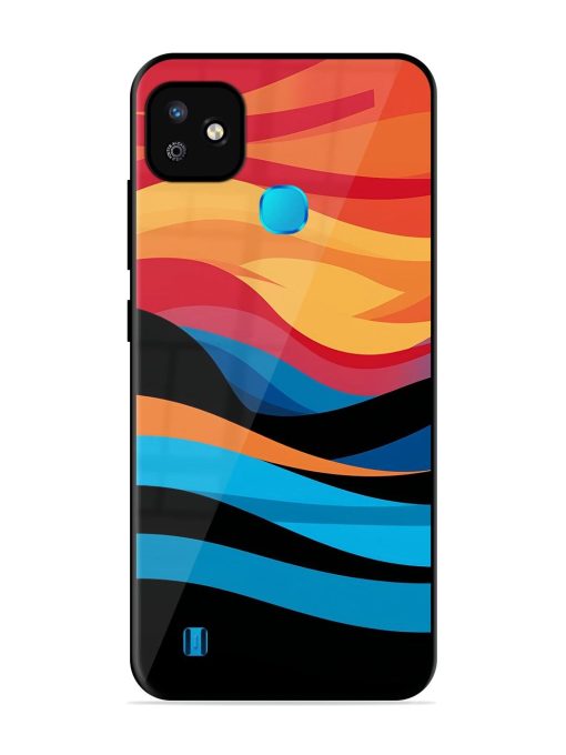 Blazing Currents Glossy Soft Edge Case for Infinix Smart Hd (2021) Chachhi