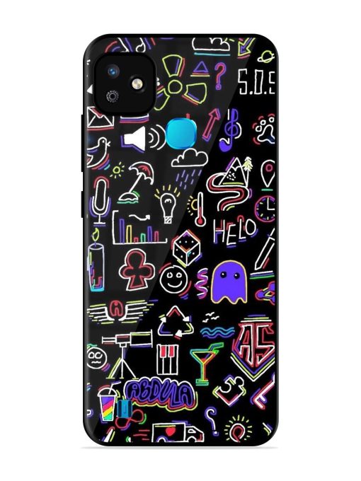 Neon Doodle Glossy Soft Edge Case for Infinix Smart Hd (2021) Chachhi