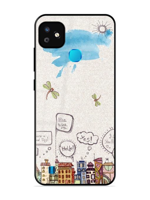 Doodle City Glossy Soft Edge Case for Infinix Smart Hd (2021) Chachhi