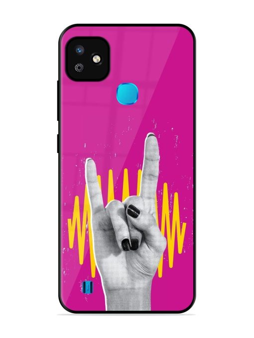 Rock Hand Glossy Soft Edge Case for Infinix Smart Hd (2021) Chachhi