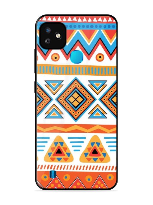 Vibrant Tribal Pattern Glossy Soft Edge Case for Infinix Smart Hd (2021) Chachhi