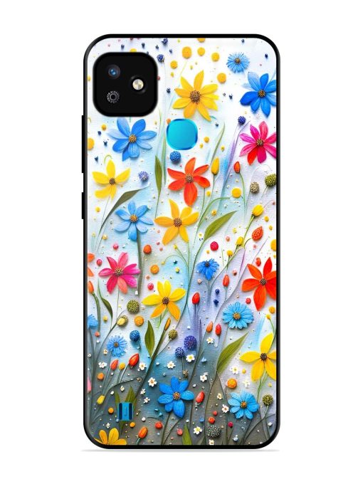 Vibrant Floral Glossy Soft Edge Case for Infinix Smart Hd (2021) Chachhi