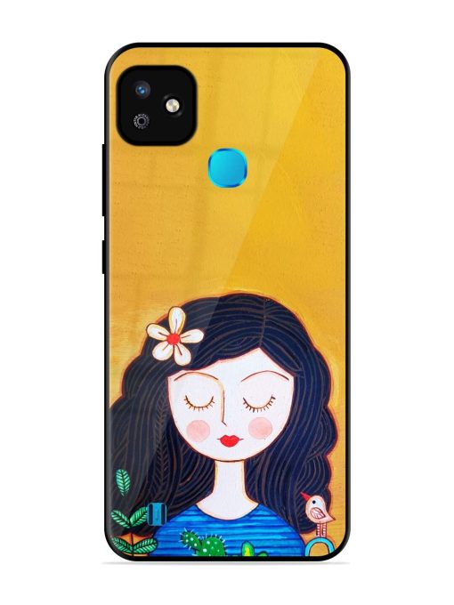 Girl Illustration Glossy Soft Edge Case for Infinix Smart Hd (2021) Chachhi