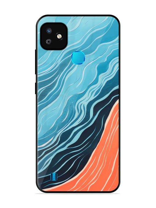 Oceanic Divide Glossy Soft Edge Case for Infinix Smart Hd (2021) Chachhi