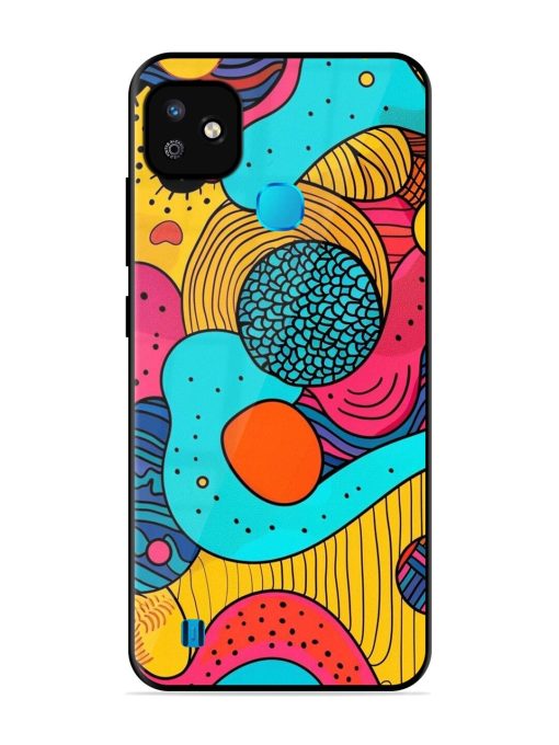 Psychedelic Patterns Glossy Soft Edge Case for Infinix Smart Hd (2021) Chachhi