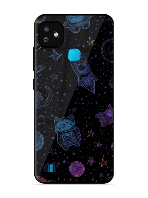 Cosmic Cat Chaos Glossy Soft Edge Case for Infinix Smart Hd (2021) Chachhi