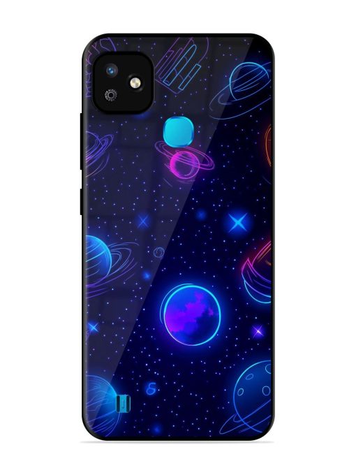 Neon Cosmos Glossy Soft Edge Case for Infinix Smart Hd (2021) Chachhi