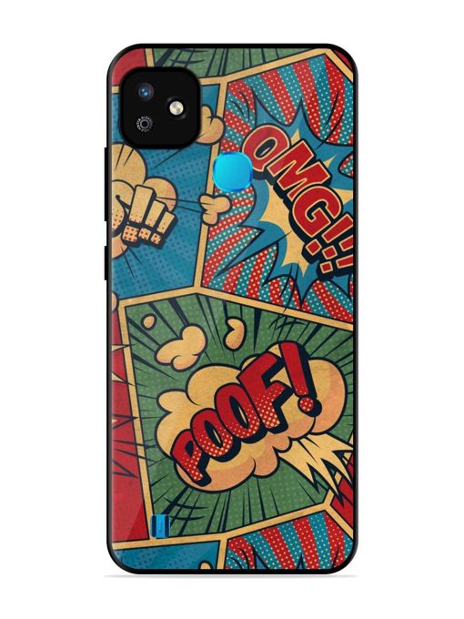 Comic Book Chaos Glossy Soft Edge Case for Infinix Smart Hd (2021) Chachhi